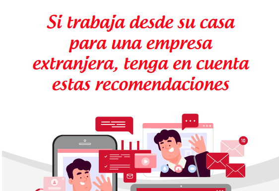 Si trabaja 💼 desde casa 🏠 en empresas extranjeras, tenga en cuenta estas recomendaciones. 👉 bit.ly/3VUn97D

#TrabajoSiHay #extranjeros #trabajoencasa #finanzasparatodos #MisFinanzasEnCasa #Recomendaciones #AhorrandoAndo #Ahorro