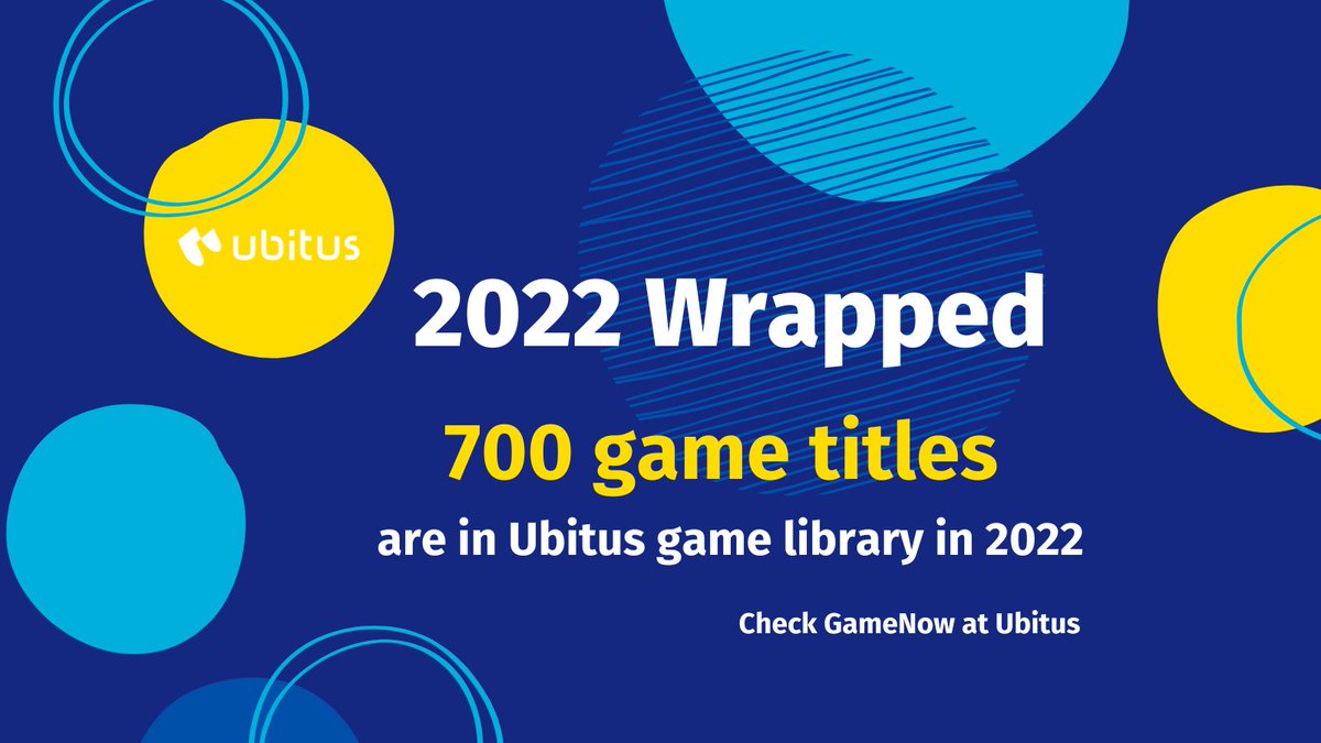 Time to recap what we've accomplished in 2022.🎉
More titles are coming at GameNow in the future.
#cloudgaming #2022goals

🚩 Check out the solution: lnkd.in/gNar5hMV