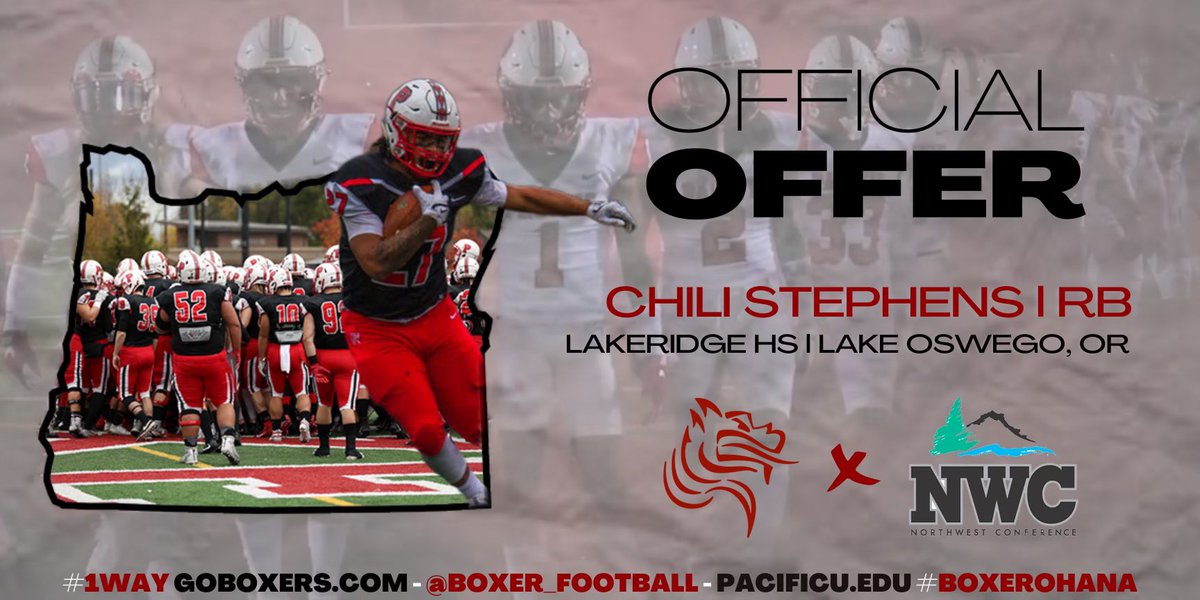 thankful to have received an offer from Pacific University. @CoachJCraft @CoachSpencerP @CoachArtC