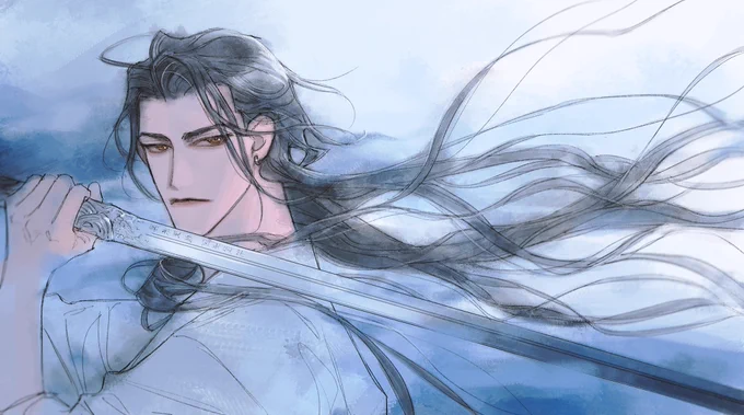 กระบี่ราชันย์สมุทรอาหวงพลังธาตุน้ำ นึกภาพดาบฟันแล้วมีน้ำแตกแบบกงจู้จู้และพี่ซิ่มโกวฮง  ค่ดสวย ค่ดเบียว 