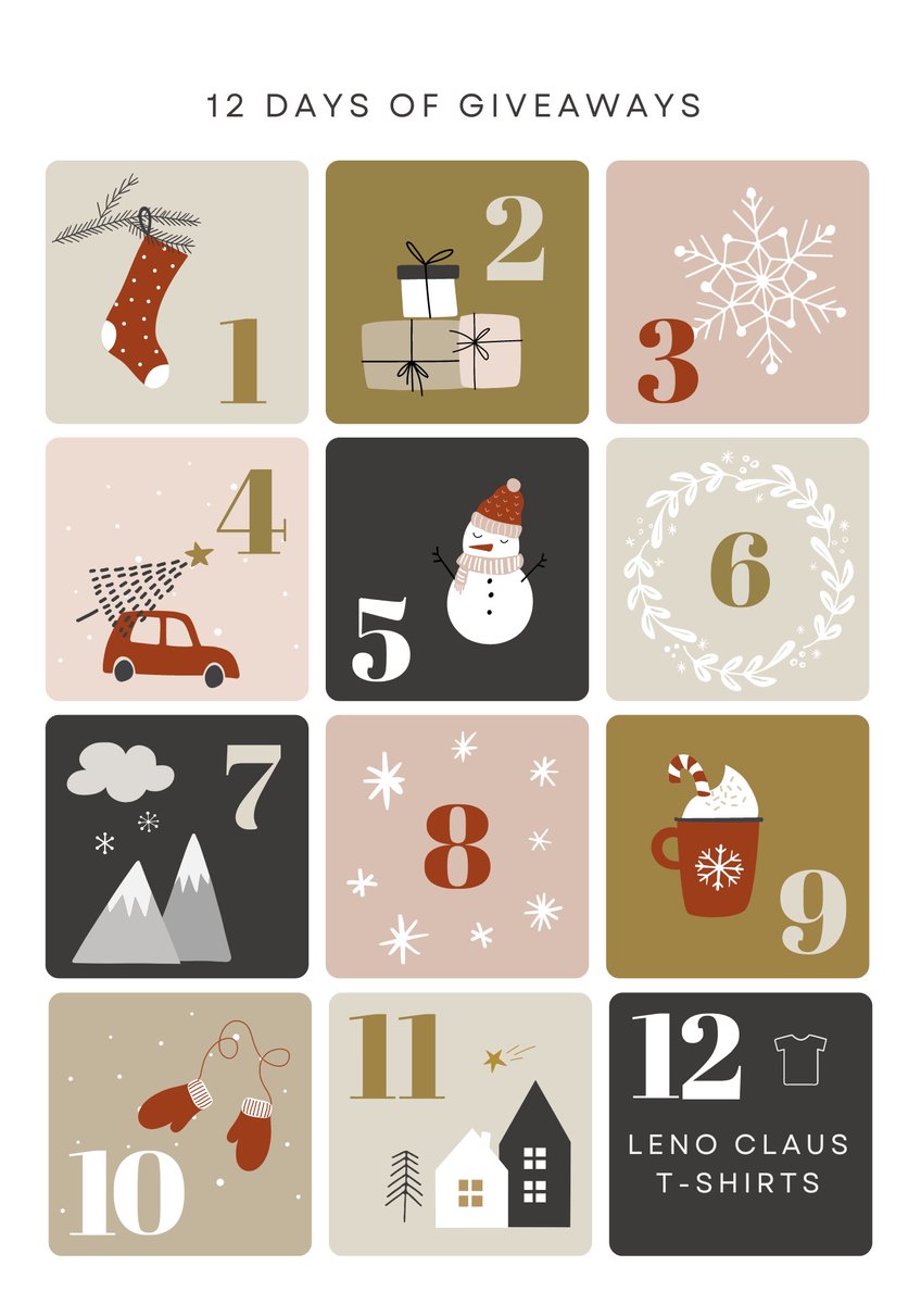 The countdown begins! RT to win and check back daily for new giveaways 
Day 1: 12 people win Leno Claus shirts #WPMOYChallenge Leno