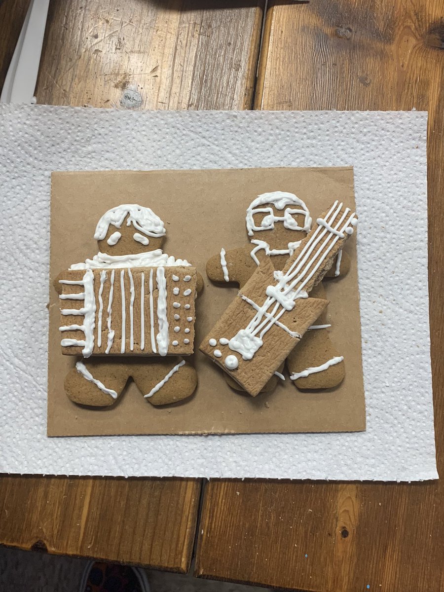 i turned john linnell and john flansburgh into delectable gingerbread cookies #theymightbegiants #tmbg
