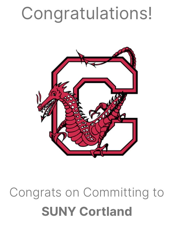 It’s officially Cortland ! Go Red Dragons!! <a href="/CortlandLax/">Cortland Women's Lax</a> <a href="/ICONLongIsland/">ICON Lacrosse LI</a> <a href="/OsideGirlsLax/">Oceanside Girls Lacrosse</a>