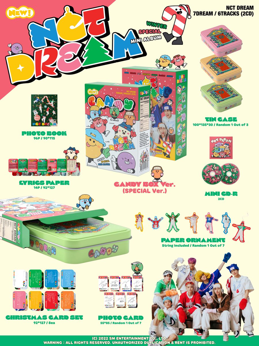 ljnleeee's tweet photo. [Fast PO] Pre Order NCT Dream Winter Special Mini Album "Candy"

Price
Special Ver💰 Rp260k
DP Rp200k
Smini Ver 💰 Rp135k
DP Rp115k

Pilih Cover Member ✅
Sealed✅
Inc Ems &amp; Tax✅
Freebies✅
Poster❌
Exc packing❌
Pengiriman via🍊
Pelunasan saat otw ina
⚠️Harga bisa turun/naik https://t.co/trshtLeRFw