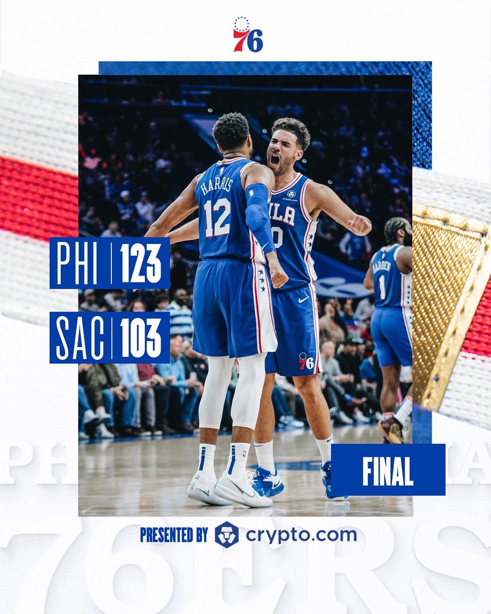 SIXERS WIN! 

🪙 <a href="/cryptocom/">Crypto.com</a>