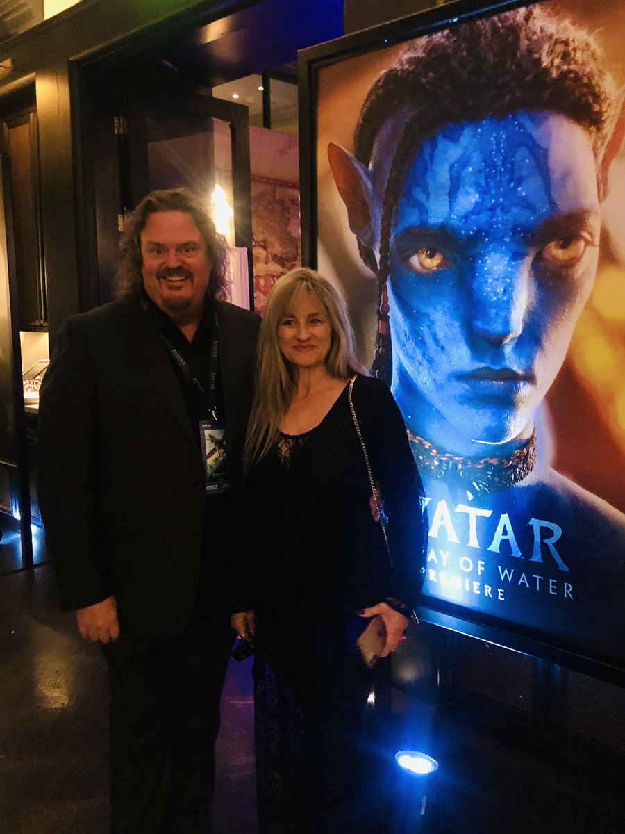 IAmJeremydalton's tweet photo. A Very Special evening for us last night! Carolee &amp; I attended the Hollywood Premier of our son Britain's new Film ~ AVATAR!

It was joy for us to be there on his Birthday, to see all his hard work pay off!
Congrats son!
@BritainDalton 
#AvatarTheWayOfWater @JimCameron @jonlandau https://t.co/2TuDr3w0ku