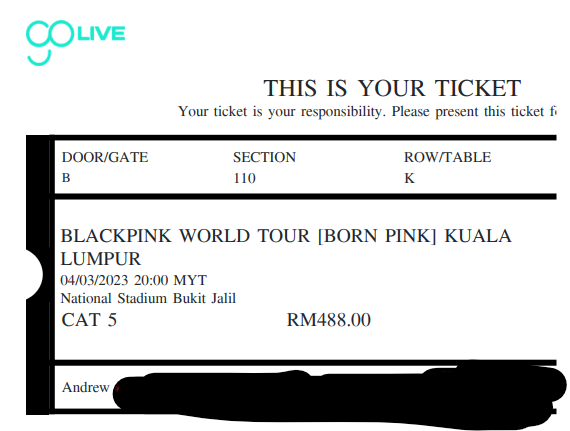 mean_drew's tweet photo. ❗️WTS❗️
3 TICKETS
CAT 5, Zone 110
ROW K, 15,17
ROW R, 9
 
Rts : Got another desired seat
DM for more info. 
Tickets under my name

#bornpinkinKL
#bornpinkinmalaysia
#blackpinkinmalaysia 
#BLACKPINK_BORNPINK 
#BLACKPINK_WORLDTOUR https://t.co/47euEoxt5m