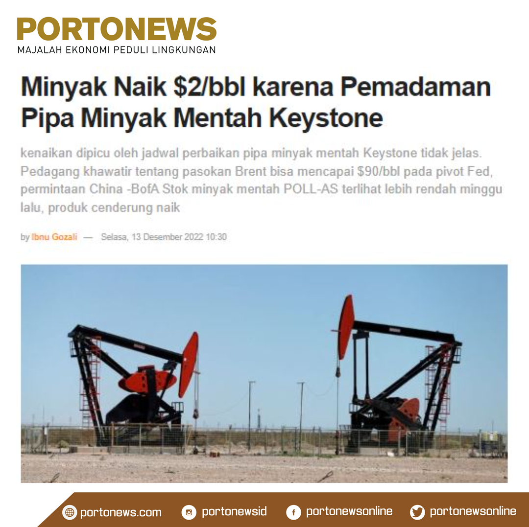 portonewsonline's tweet photo. Minyak Naik $2/bbl karena Pemadaman Pipa Minyak Mentah Keystone
https://t.co/bz1xcX4egN
#migas #international #tumpahanminyak #pencemaran #keystone #osct #slickbar
@KementerianESDM @OSCT_ID @SlickbarCorp https://t.co/L9mLQfS3U1