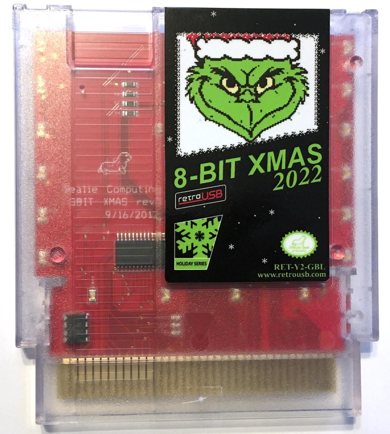 retroUSB's tweet image. Only a few days remaining to get this years hottest 8-bit xmas game in time for the holidays! Orders placed after Dec 19 won't ship until after Jan 6!
retrousb.com/product_info.p…