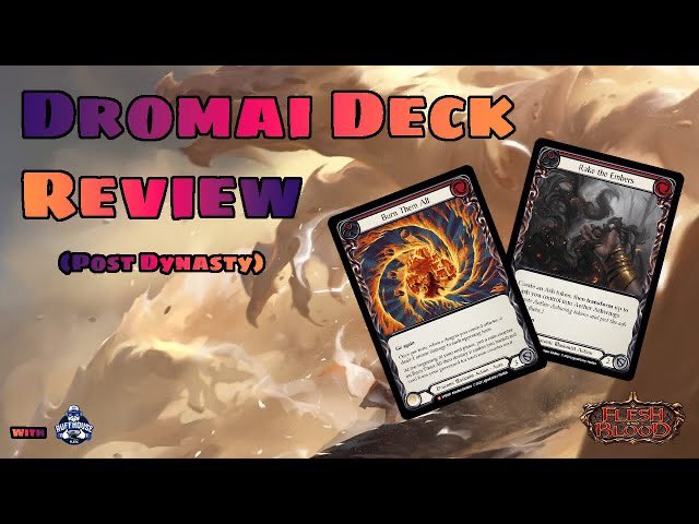 First YT vid up in a LONG time - goin’ with some FaB content since I’ve been so addicted to it lately. Just a deck convo <a href="/ruffhouseplays/">Ruffhouseplays</a> and I had on a Dromai deck post-Dynasty!
youtu.be/c2ij_Cj_C-U

Honestly just happy to get some content up again. Been a long year!