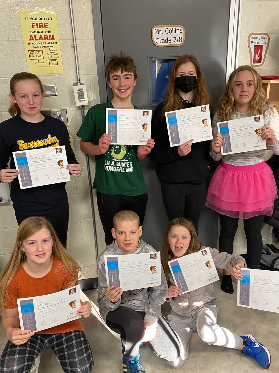 MrCollins_LDSB's tweet image. The students did a great job taking on the #BeaverComputingChallenge last month! 🦫💻 
Congratulations to this crew who placed in the top 25 percent in Canada.
@OdessaPS_LDSB