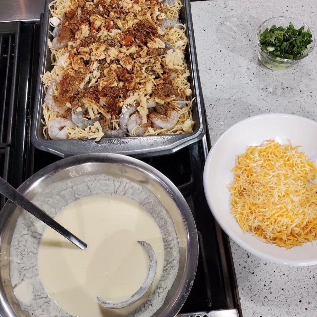 ChefKevinBelton's tweet photo. Who’s ready to get cookin? I got everything all prepped and ready. #cheflife #prepped #nola #cookingsegment #cookinwithchefkevin #beon4 https://t.co/d2STKaIJ5X