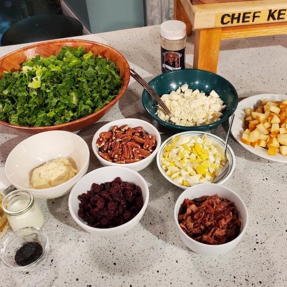 ChefKevinBelton's tweet photo. Who’s ready to get cookin? I got everything all prepped and ready. #cheflife #prepped #nola #cookingsegment #cookinwithchefkevin #beon4 https://t.co/d2STKaIJ5X