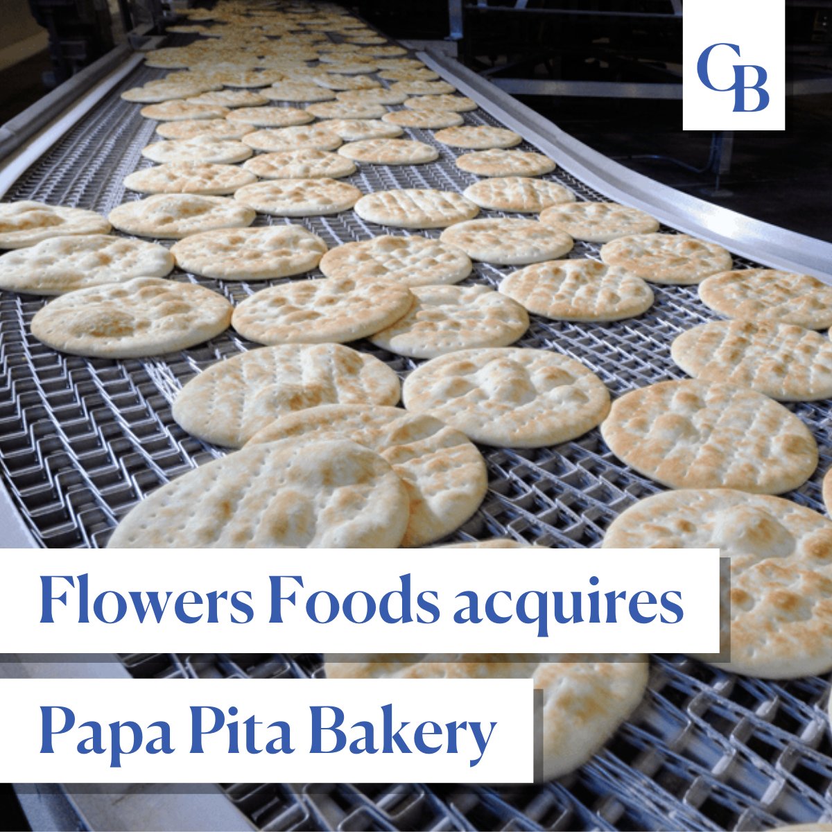 Commercial Baking (@commbaking) on Twitter photo Baking giant <a href="/flowersfoods/">Flowers Foods</a> has announced a definitive agreement for the acquisition of @papapitabakery, which is expected to be complete in Q1 of 2023.​
Read more. — bit.ly/3PoO49f Baking giant <a href="/flowersfoods/">Flowers Foods</a> has announced a definitive agreement for the acquisition of @papapitabakery, which is expected to be complete in Q1 of 2023.​
Read more. — bit.ly/3PoO49f