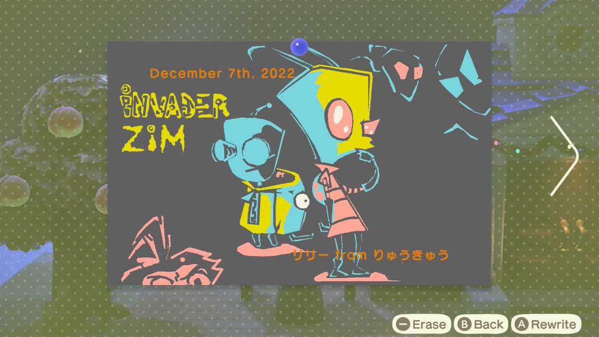 Lolive20_'s tweet photo. GIRRRR 

#acnh #AnimalCrossingNewHorizons #InvaderZim #zim #Gir #fanart https://t.co/IsLIQWBWlW