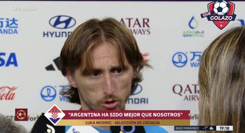 AlbicelesteTalk's tweet photo. Luka Modric: “Congratulations and I wish good luck in the final to Messi. He is having an amazing tournament and he’s showing his greatness and quality.” 🤝🇭🇷 https://t.co/JuSsj8MzyR