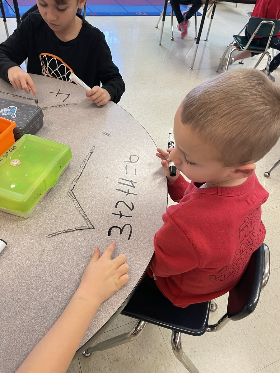 Hodorowski1stgr's tweet photo. We had fun measuring a crooked path in math!  @EES_Mustangs https://t.co/sv5JVPvR0F