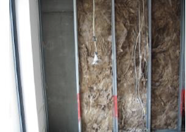 TWCLDefects's tweet image. 6. External wall build-up was not as the drawings. Where as-built drawings indicated that make-up was to consist of 200mm full fill Rockwool, investigation revealed 100mm had been provided and in some areas was missing entirely.