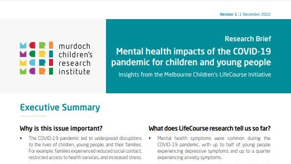 LifeCourse - A Melbourne Children's Initiative (@lifecourseau) on Twitter photo LifeCourse cohorts <a href="/MCRI_for_kids/">Murdoch Children's Research Institute (MCRI)</a> are collaborating to understand the #mentalhealth of children and young people during and in the aftermath of #COVID19. Our research brief summarises unique longitudinal insights to date.
mcri.edu.au/images/researc⦠LifeCourse cohorts <a href="/MCRI_for_kids/">Murdoch Children's Research Institute (MCRI)</a> are collaborating to understand the #mentalhealth of children and young people during and in the aftermath of #COVID19. Our research brief summarises unique longitudinal insights to date.
mcri.edu.au/images/researcā¦