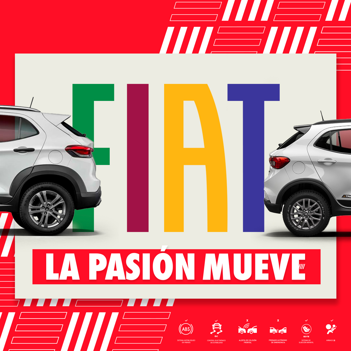 FiatColombia's tweet photo. Fiat es: amistad, amor, diseño, juventud... ¿Qué otras palabras son Fiat? 💃🌈

#FiatCol #NuevasEmociones #FiatPulse #ConFiatConfía #Pasión #Arte https://t.co/rTsRJhtOT8