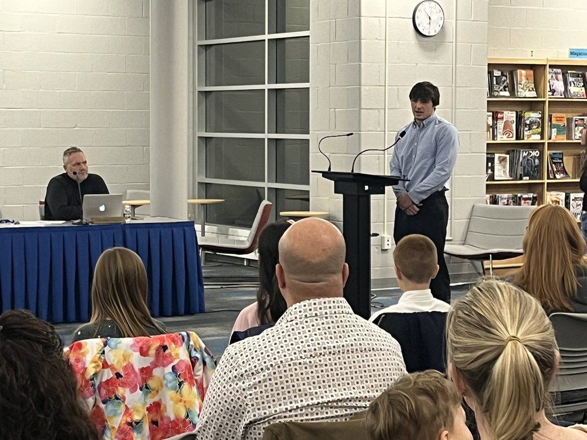 Alex Cable being recognized at the BOE meeting! Leadership on and of the mat! <a href="/RevereWrestling/">Revere Wrestling</a>