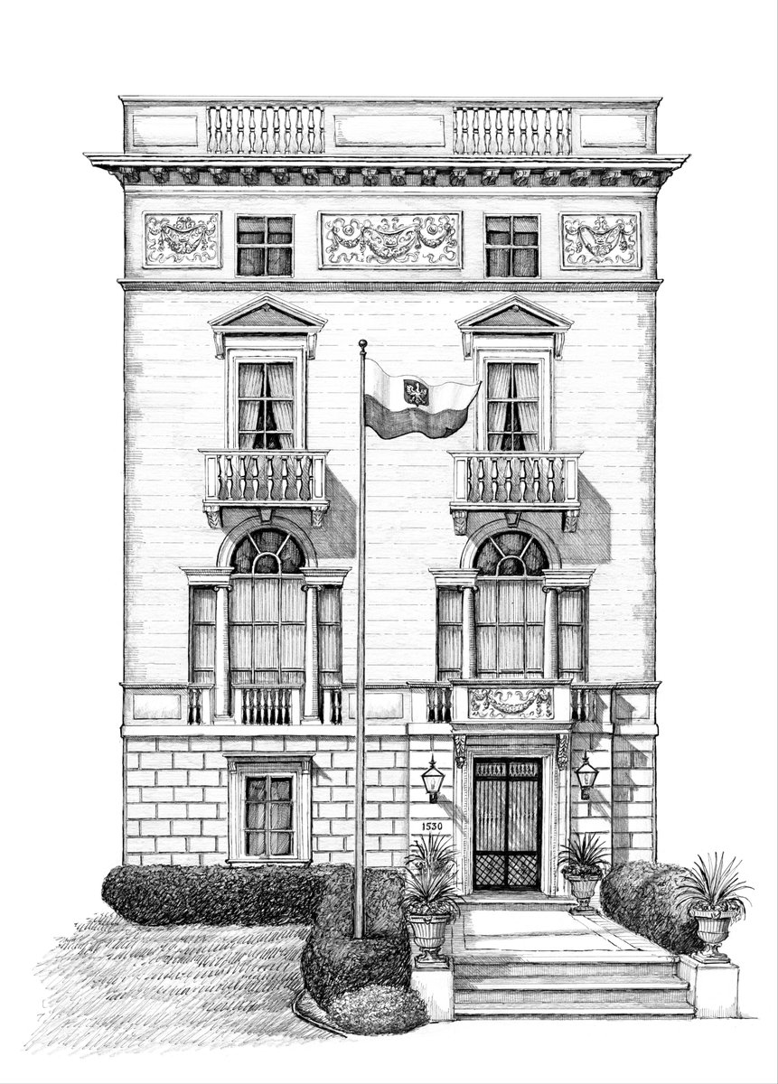 The Polish Consulate in Chicago asked us to draw their building.