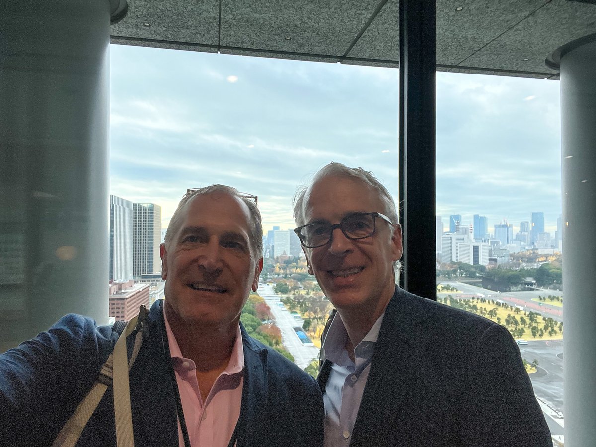 deansky's tweet photo. Had an amazing time in my all time favorite city — Tokyo, Japan! 🇯🇵
 
📸@Parkerharris and I exploring the @SalesforceJapan Tower.
📸 Members of the @Salesforce Industries team enjoying a traditional (and delicious!) meal. https://t.co/4fWRbtyqBl
