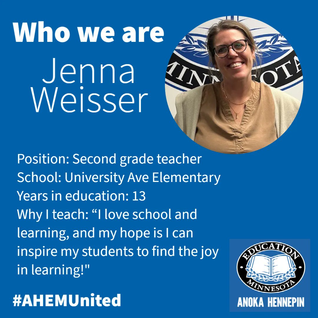 Ms Weisser, we love school too! #AHEMunited #weareAHEM