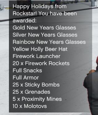WildBrick142's tweet photo. As for New Years,
Gold, Silver, and Rainbow New Years Glasses, Yellow Holly Beer Hat, aaaand... the usual stuff https://t.co/cukVyDeYbd
