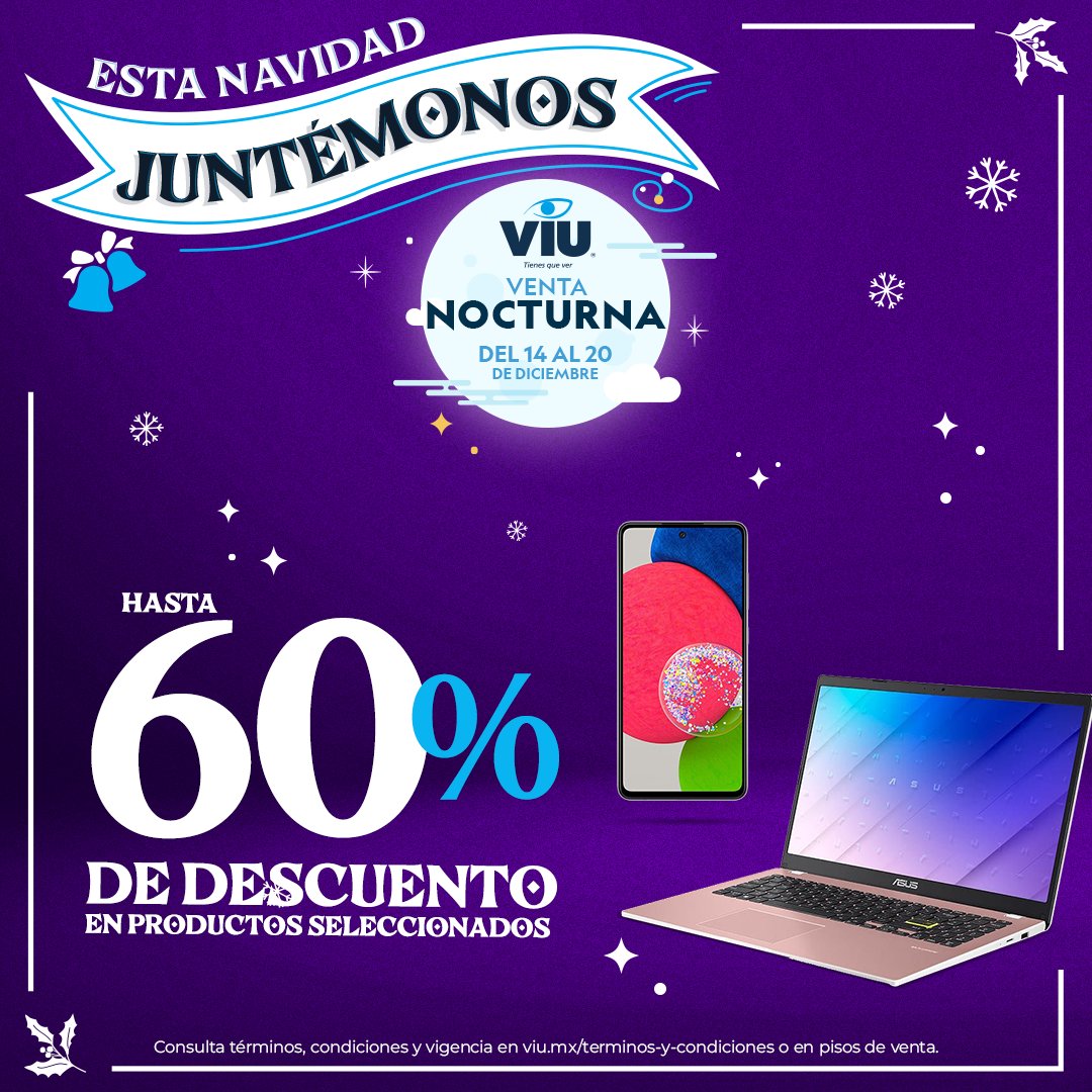 ViuTienesQueVer's tweet photo. ¡Última Venta Nocturna del año! ✨ No te pierdas los grandes Descuentos que tenemos para ti del 14 al 20 de Diciembre.

https://t.co/rzTn4aGbKM https://t.co/kvqOJpMljg