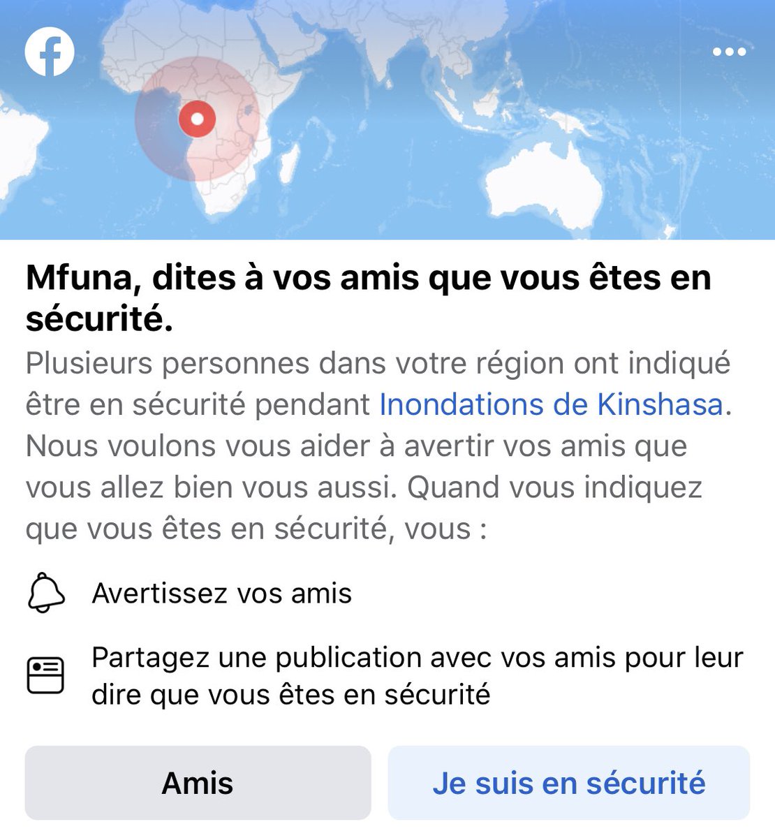 LeBrolick00's tweet photo. Dois-je conclure que nous vivons dans un pays où Facebook s’inquiète pour notre sécurité plus que nos propres dirigeants ? 

🚨🚨🚨 JEUNE VOTE JEUNE, CELUI QUI PARLE LE MÊME LANGAGE QUE TOI. 

#RDCongo #RDC #kinshasa #Politique #inondation #2023Elections #jeune https://t.co/mav0MBFzG0