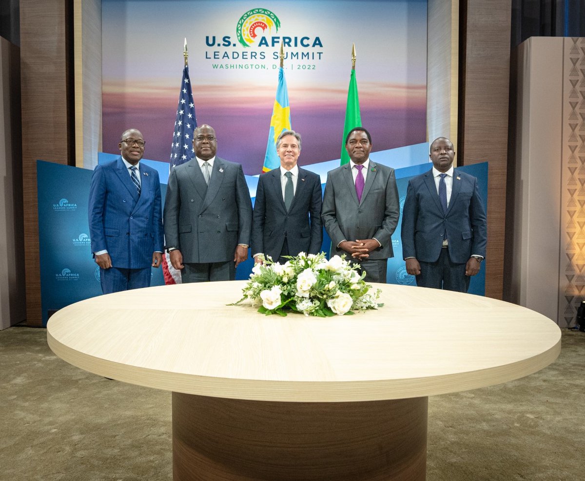 Great to join Congolese President Tshisekedi with FM Lutundula and Zambian President Hichilema with FM Kakubo to sign an MOU on U.S. Assistance to Develop the DRC-Zambia Electric Vehicle Battery Value Chain, further supporting the Minerals Security Partnership’s objectives.