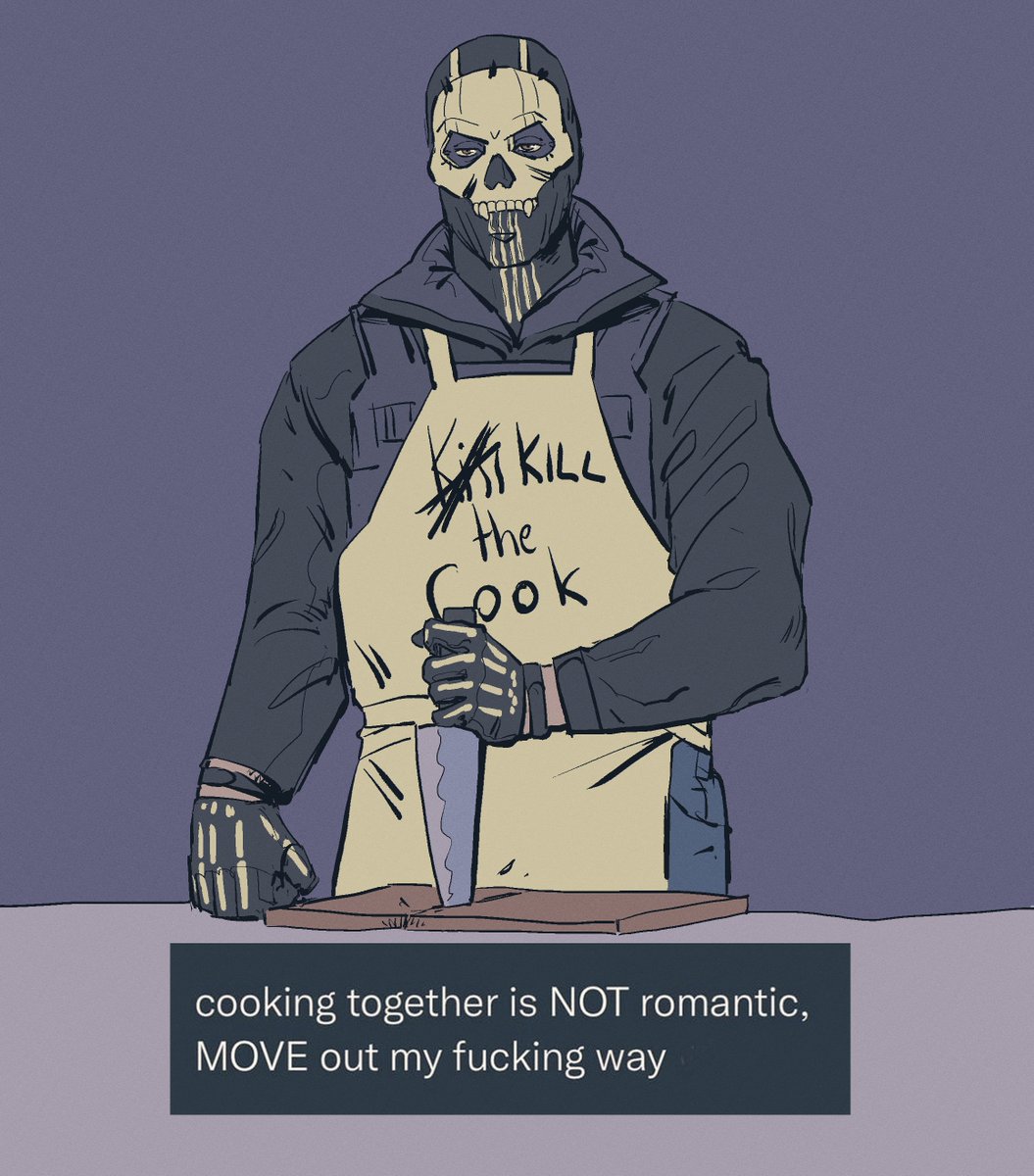 he, then prepares the worlds blandest chicken. 

#mw2 #mwii #ghost #SimonRiley