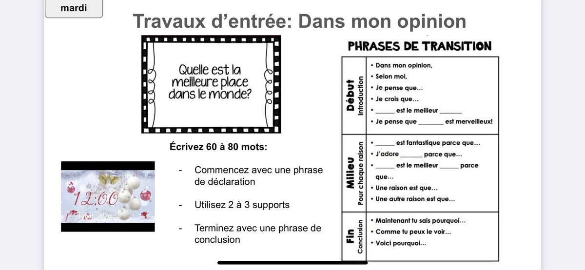 hilmcgil's tweet photo. Students are very used to all speaking in French at once! Here they are recording their opinions on the best place in the world using transition prompts. #corefrench @BGCDSB @SHHSCrusaders https://t.co/yNzZNQQYHo