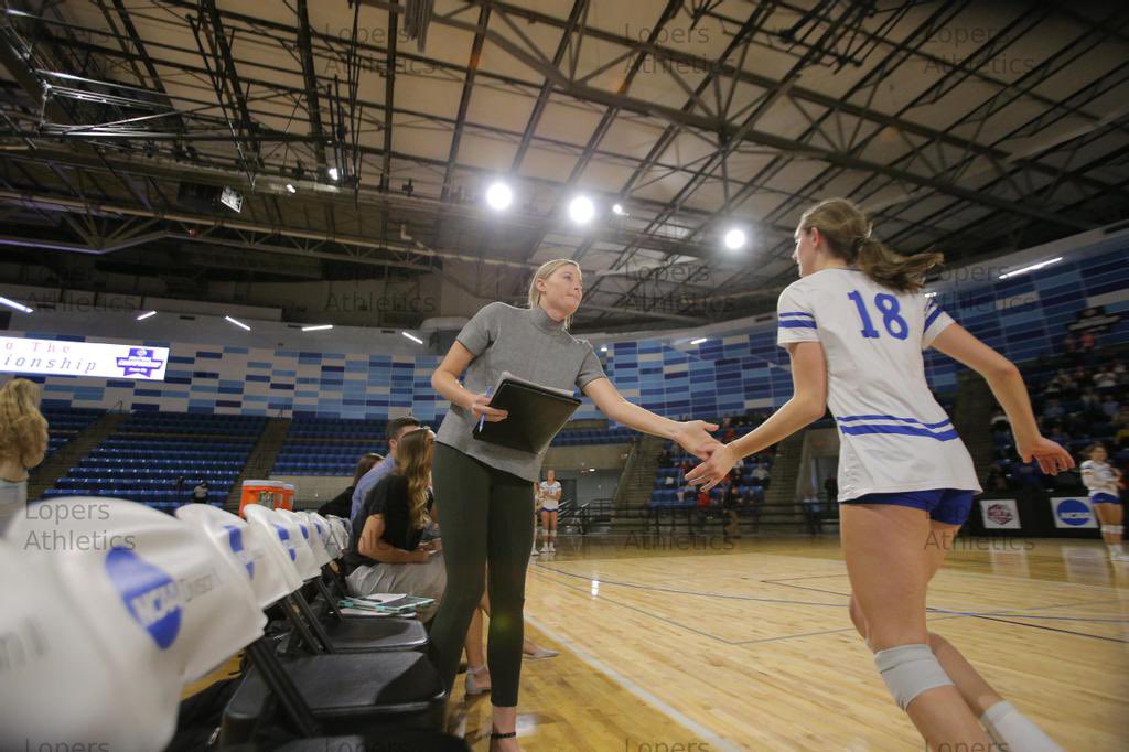 UNKvolleyball's tweet photo. We want to say a huge thank you to Steph Brand for all the time and hard work she has put into UNK volleyball not only as a coach but as a player! 

We are going to miss her so much 🤍

#lopers https://t.co/28E0kEbz5o