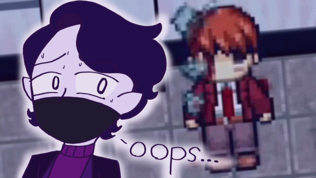 Mimic_TheMenace's tweet photo. @WhenRanbooLive *Kicks the door*
I’m not the sharpest tool in the shed but I’d love to work with you! 
I also have a teeny bit of experience making thumbnails for my own channel ^^ https://t.co/uIxA6rBjsU