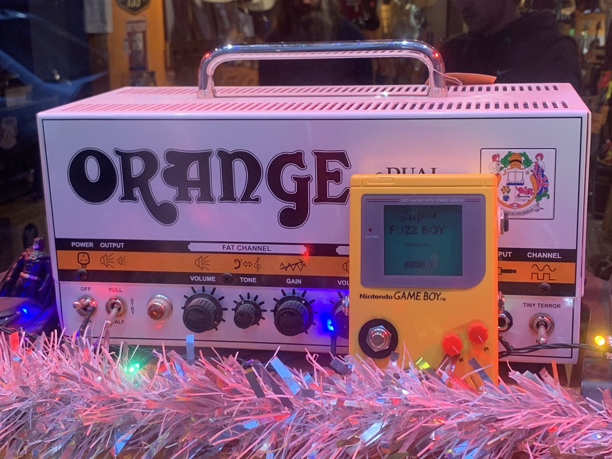 GeezerD205's tweet photo. Spotted in a Soho music shop 😃
#Gameboy #SuperFuzzBoy
#Nintendo https://t.co/ws4rUYX0c0