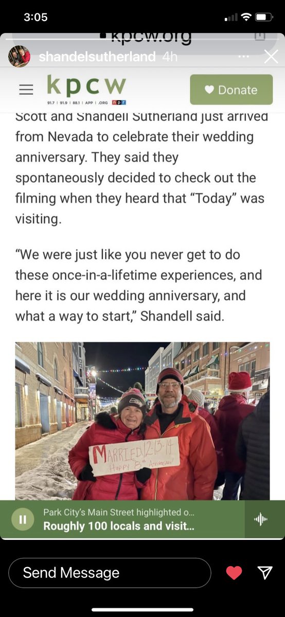 ShandelGroup's tweet photo. Happy 8th Anniversary to @Shandel and @Scott Sutherland. Cheers to many more years of growing, adventure, and living your best life! Check out @ShandelGroup on the #todayshow! #makingmemoriestogether #happyanniversary #utah #adventure #love #kpcw #parkcity https://t.co/gznuw99PYr