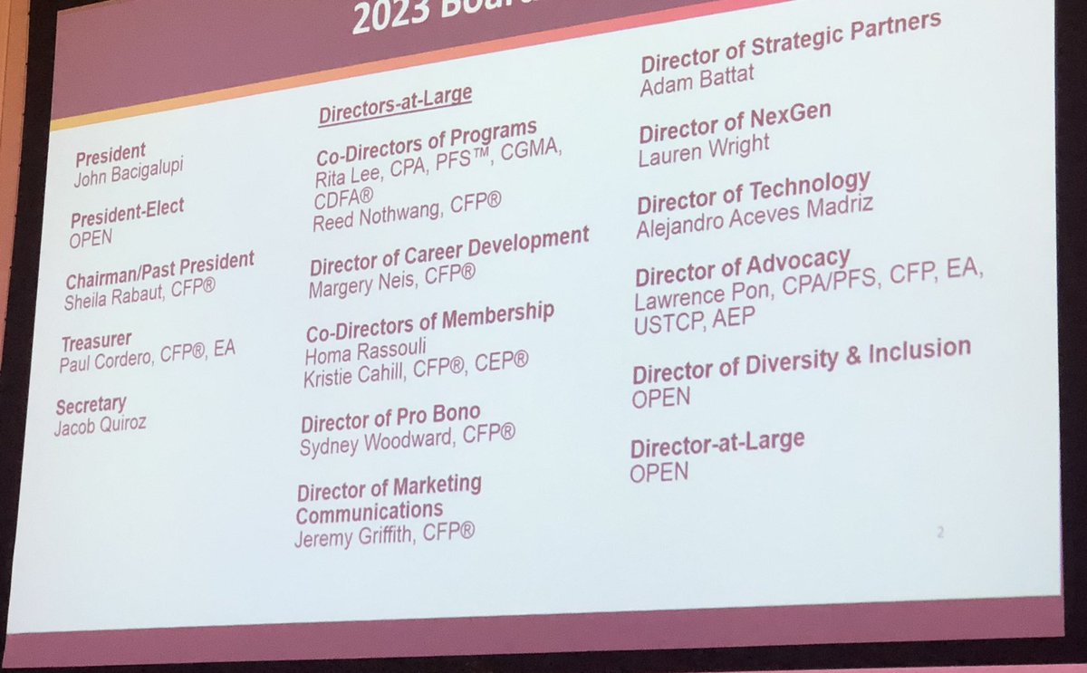 FPAofSF's tweet image. December meeting time! Our #FPASF 2023 board slate