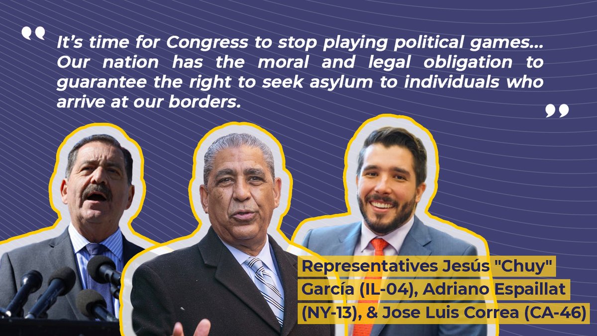 JuliaPaley1's tweet photo. Protecting #asylum seekers is supporting immigrants. At a time when it’s not politically expedient @RepEspaillat, @RepChuyGarcia, &amp; @RepLouCorrea are living up to their values, speaking up for those w/o a voice. We must #ProtectAsylum, #WelcomeWithDignity https://t.co/Jxip4xlrbE