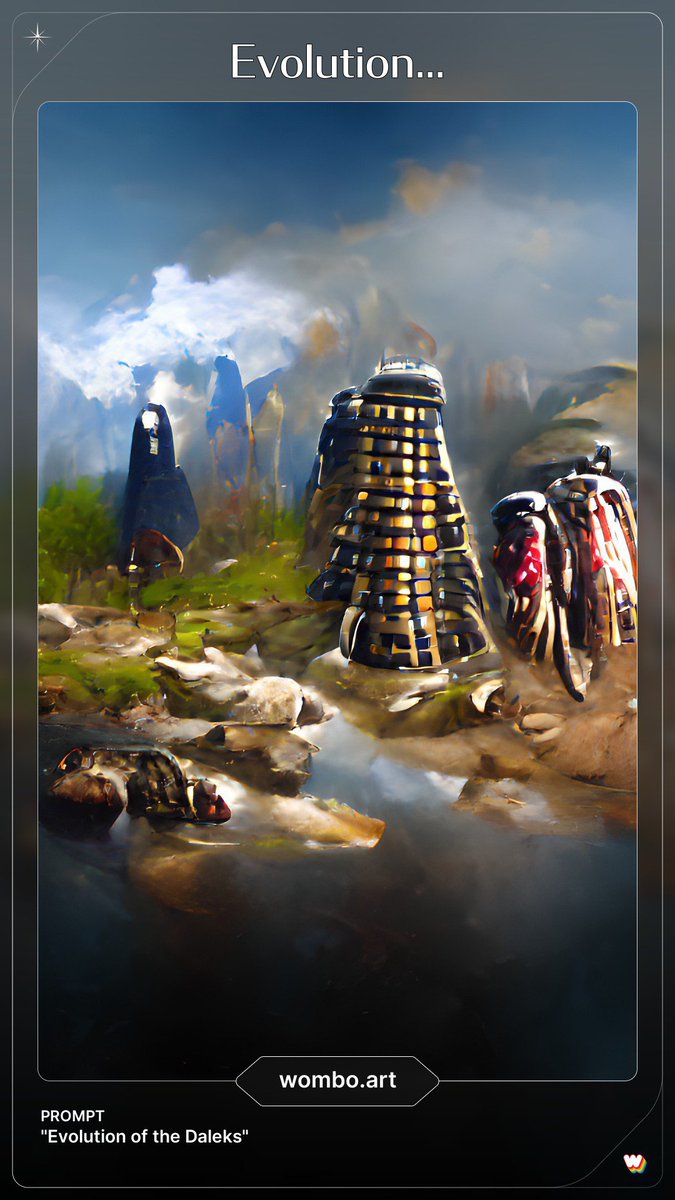 DoctorWhoAIArt's tweet photo. 308: Daleks in Manhattan/ Evolution of the Daleks 

#DoctorWho #AIArt https://t.co/W4Ky74NdKJ