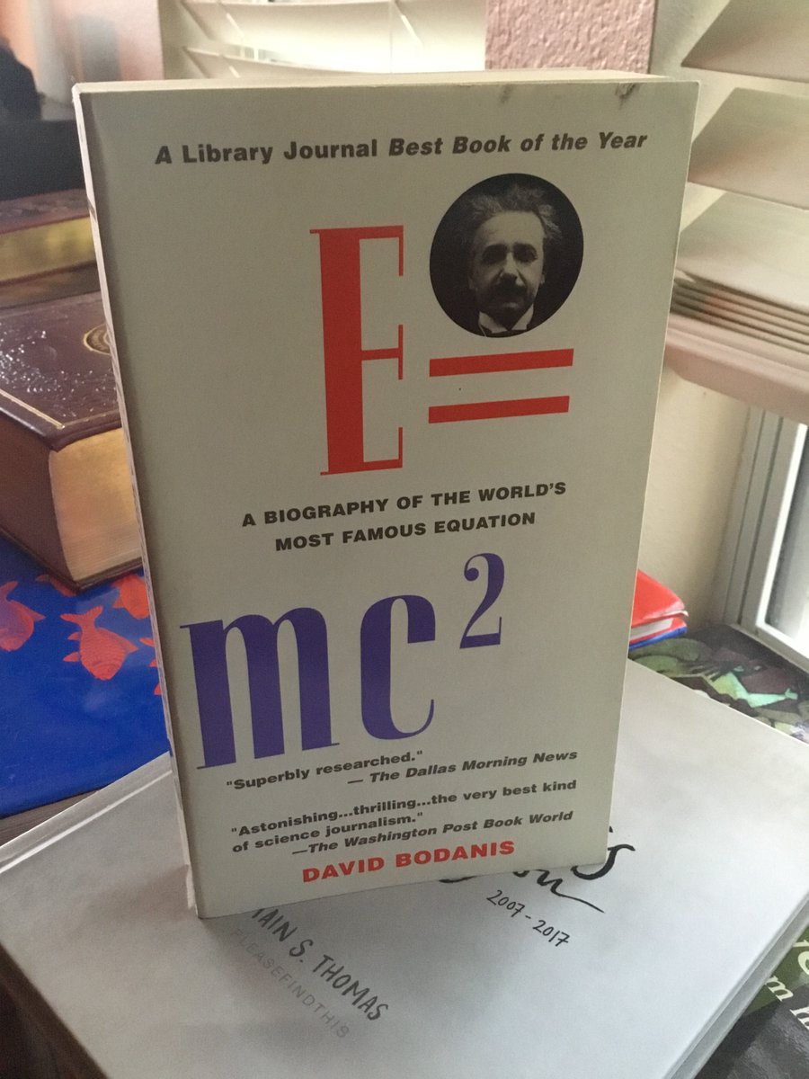 “A while ago I was reading an interview with the actress Cameron Diaz in a movie magazine. At the end the interviewer asked her if there is anything she wanted to know…” #howitbegins

E=mc^2: A Biography of the World’s Most Famous Equation
@DavidBodanis, 2000
@BerkleyPub https://t.co/DlogK5nqdT