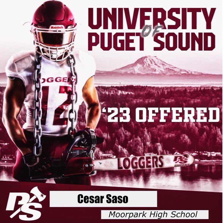 Thankful and Blessed to say I have received my second offer from the University of Puget Sound!! Thank you to the coaching staff at Puget Sound for believing in my talent. <a href="/jeffthomas4/">Jeff Thomas</a> <a href="/PSLoggers/">Puget Sound Loggers</a> <a href="/MoorparkFB/">Moorpark High Football</a>