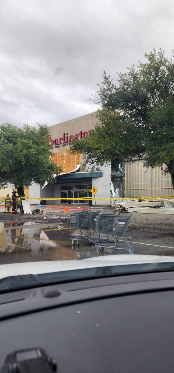CJerman21's tweet photo. @NBCDFW Damage to the Burlington coat factory at Grapevine mills mall from this morning, I was there maybe 40 mins after. https://t.co/1LtBtWSU24