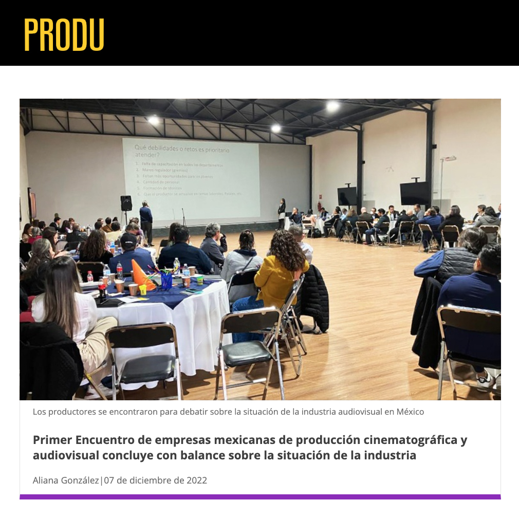 egedamx's tweet photo. “Lo más importante es aumentar el diálogo entre productores, exhibidores, plataformas y distribuidores, que son los cuatro ejes de la industria”.
Carlos Gómez, director general de Egeda México
Vía: https://t.co/ewT7hXodR0
#UniónDeProductores
#Canacine #EgedaMéxico #ip9studios https://t.co/j4ExUoI1Ao