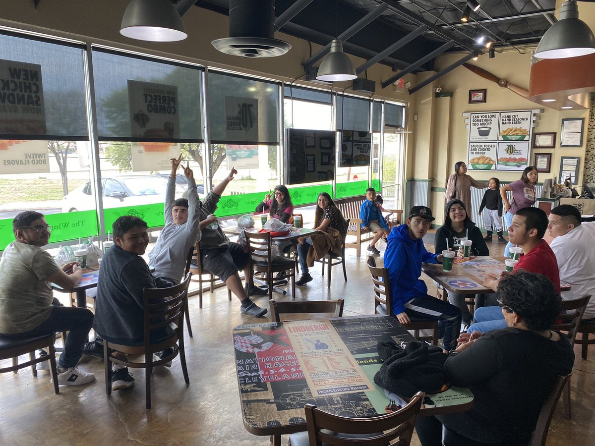 Jassia Gonzalez (@msjassia) on Twitter photo CBI trip took a surprise turn and we ended up at <a href="/wingstop/">Wingstop</a>! They were able to sit and talk and practice serving each other in small ways by getting napkins, ketchup, etc. So proud of this group and how flexible they were! ❤️ <a href="/NISDHolmes/">NISD Holmes</a> <a href="/SETransition/">NISD Transition Services</a> <a href="/NISD/">Northside ISD</a> <a href="/NISDSpecialEd/">NISD Special Ed</a> CBI trip took a surprise turn and we ended up at <a href="/wingstop/">Wingstop</a>! They were able to sit and talk and practice serving each other in small ways by getting napkins, ketchup, etc. So proud of this group and how flexible they were! ❤️ <a href="/NISDHolmes/">NISD Holmes</a> <a href="/SETransition/">NISD Transition Services</a> <a href="/NISD/">Northside ISD</a> <a href="/NISDSpecialEd/">NISD Special Ed</a>