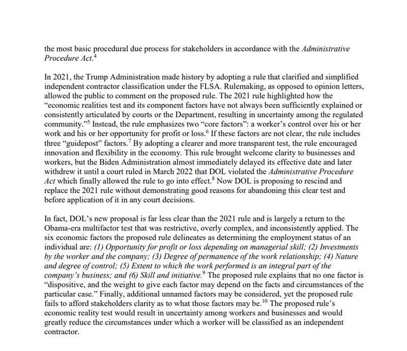 Read the bicameral letter, spearheaded by <a href="/virginiafoxx/">Virginia Foxx</a> in the House, opposing <a href="/USDOL/">U.S. Department of Labor</a>'s vague proposed rule, which unfairly targets independent contractors and infringes upon worker #freedom 👇 

republicans-edlabor.house.gov/news/documents…