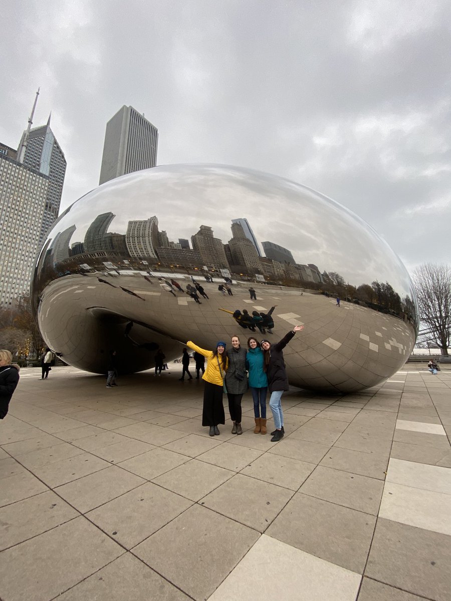 Day 2 at #AGU22 and we managed to squeeze in a visit to the bean! 🫘 

Who knew coastal engineers would enjoy a big city so much?