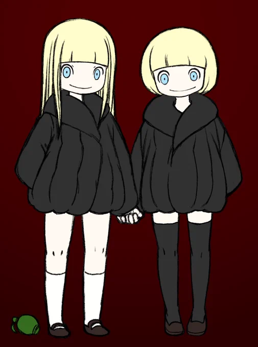 #双子の日 なのでダニー&デミの絵を描いてたらミカドで大会が開かれていた・・なにをいってるかわからねーと思うw #アウトフォクシーズ 
