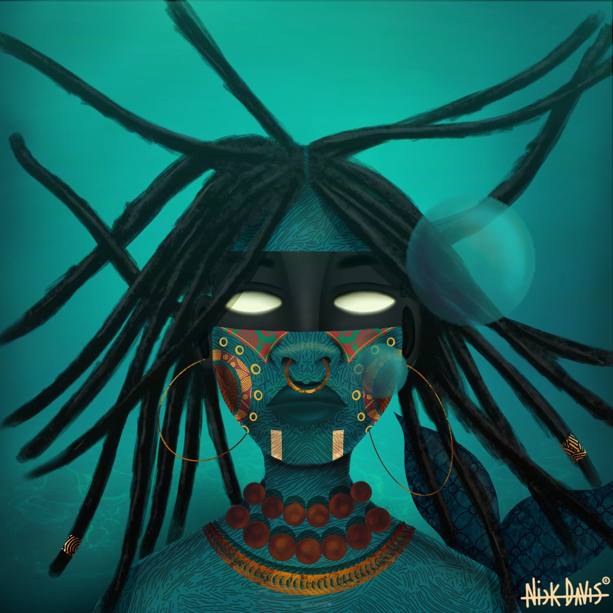 “Underwater Blues” by Nick Davis “To me, we are the most beautiful creatures in the whole world. Black people. And I mean that in every sense.” - Nina Simone @NinaSimoneMusic #BlackIsBeautiful